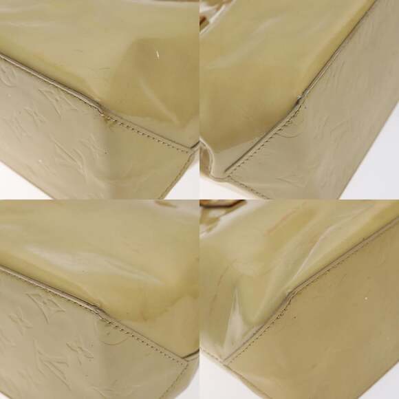 LOUIS VUITTON Monogram Vernis Reade PM Hand Bag Beige M91334 - Picture 10 of 12